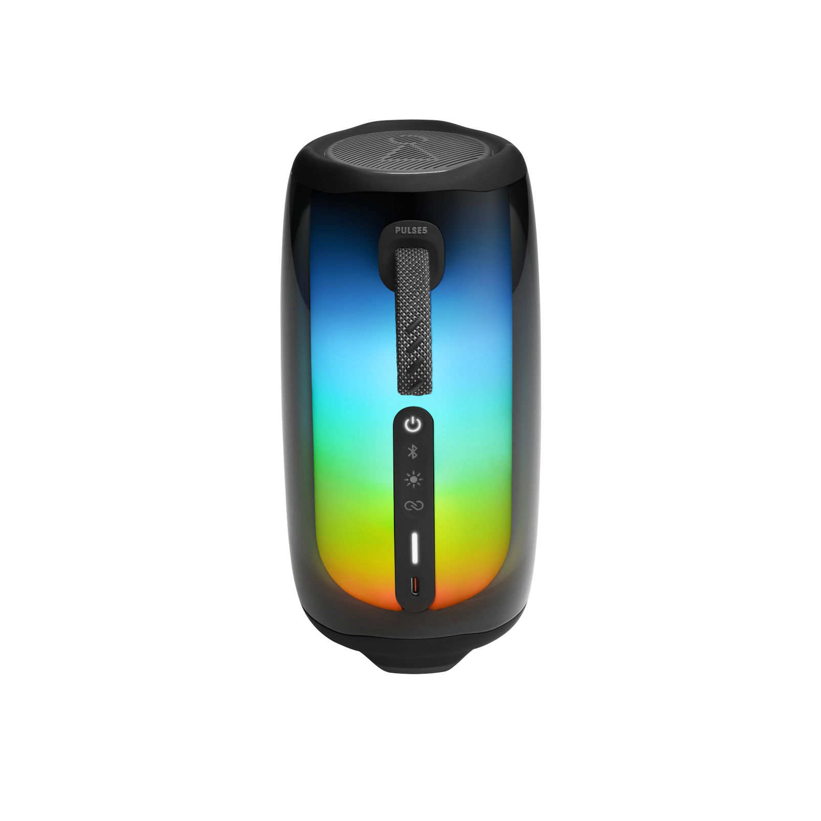 JBL Pulse 5 - Black - Portable Bluetooth speaker with light show - Back